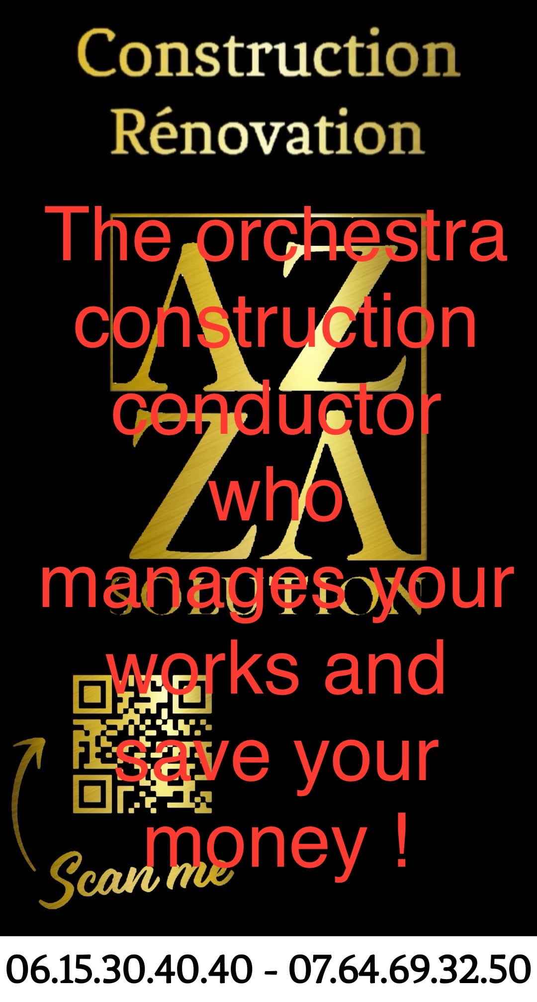 Lire la suite à propos de l’article AZZA Solution, the orchestra construction conductor who manages your works and save your money !