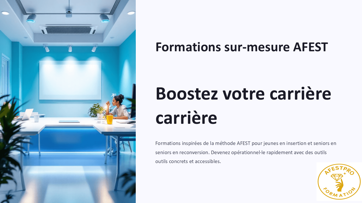 Lire la suite à propos de l’article 🚀 Formations Sur-Mesure pour Jeunes et Sénior·e·s : Boostez Votre Carrière avec l’AFEST ! 🚀